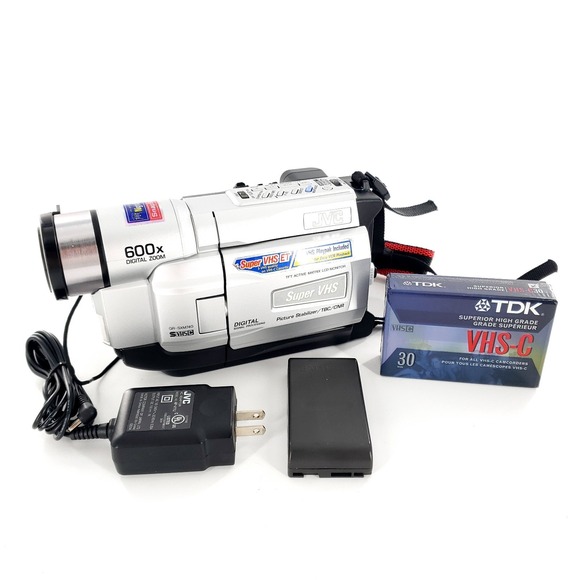 JVC Other - JVC SXM740U VHS-C Camcorder Silver w/ Battery, Charger, Tape Tested Works *READ*